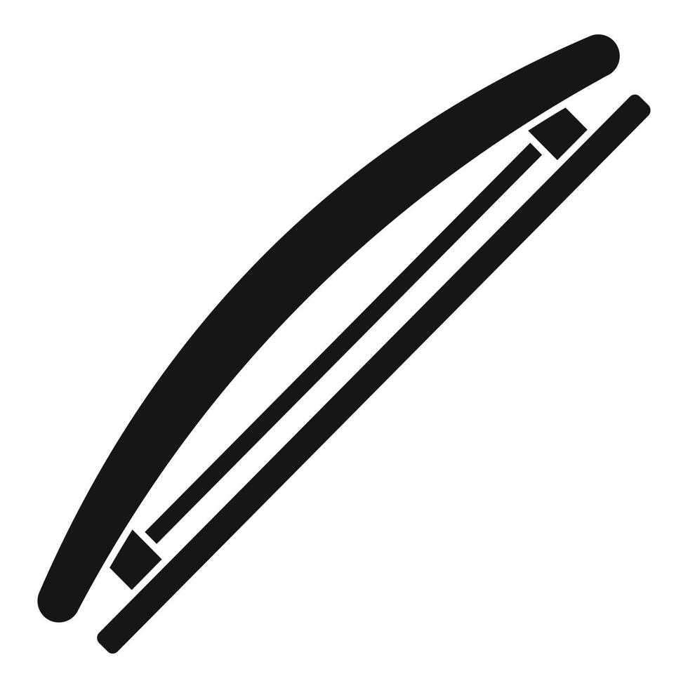 Haarspange-Symbol, einfacher Stil vektor