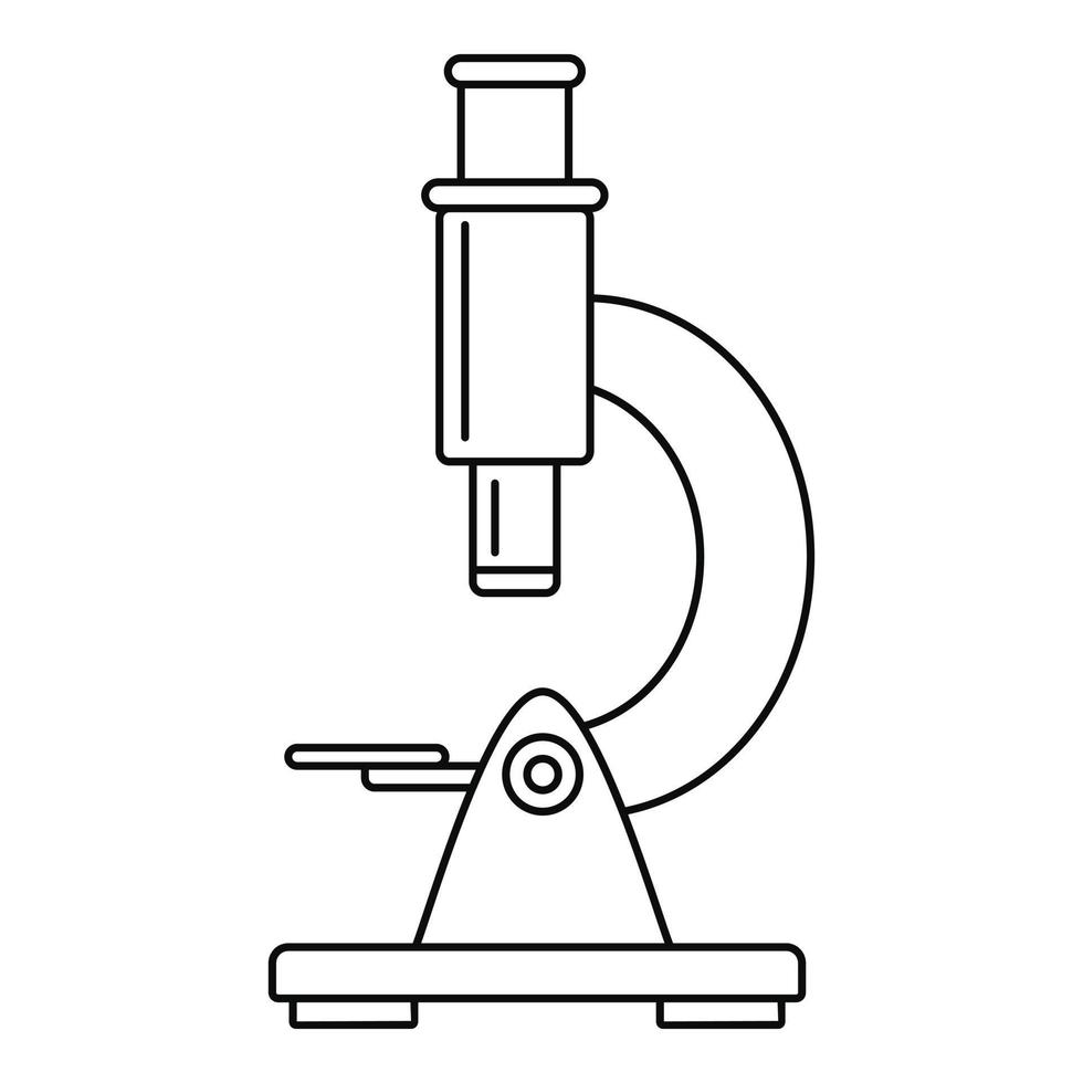 Mikroskop-Symbol, Umrissstil vektor