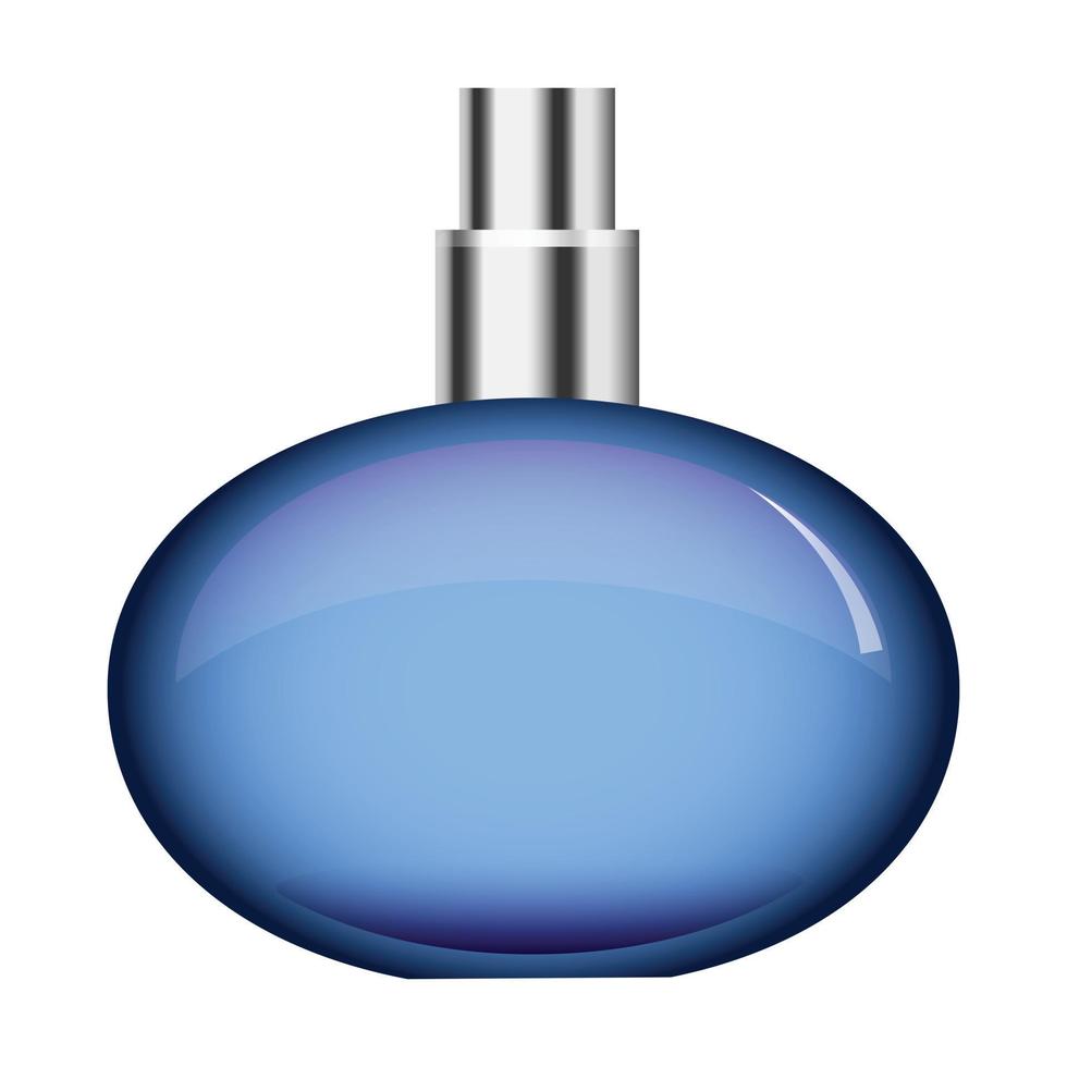 runda parfym flaska mockup, realistisk stil vektor