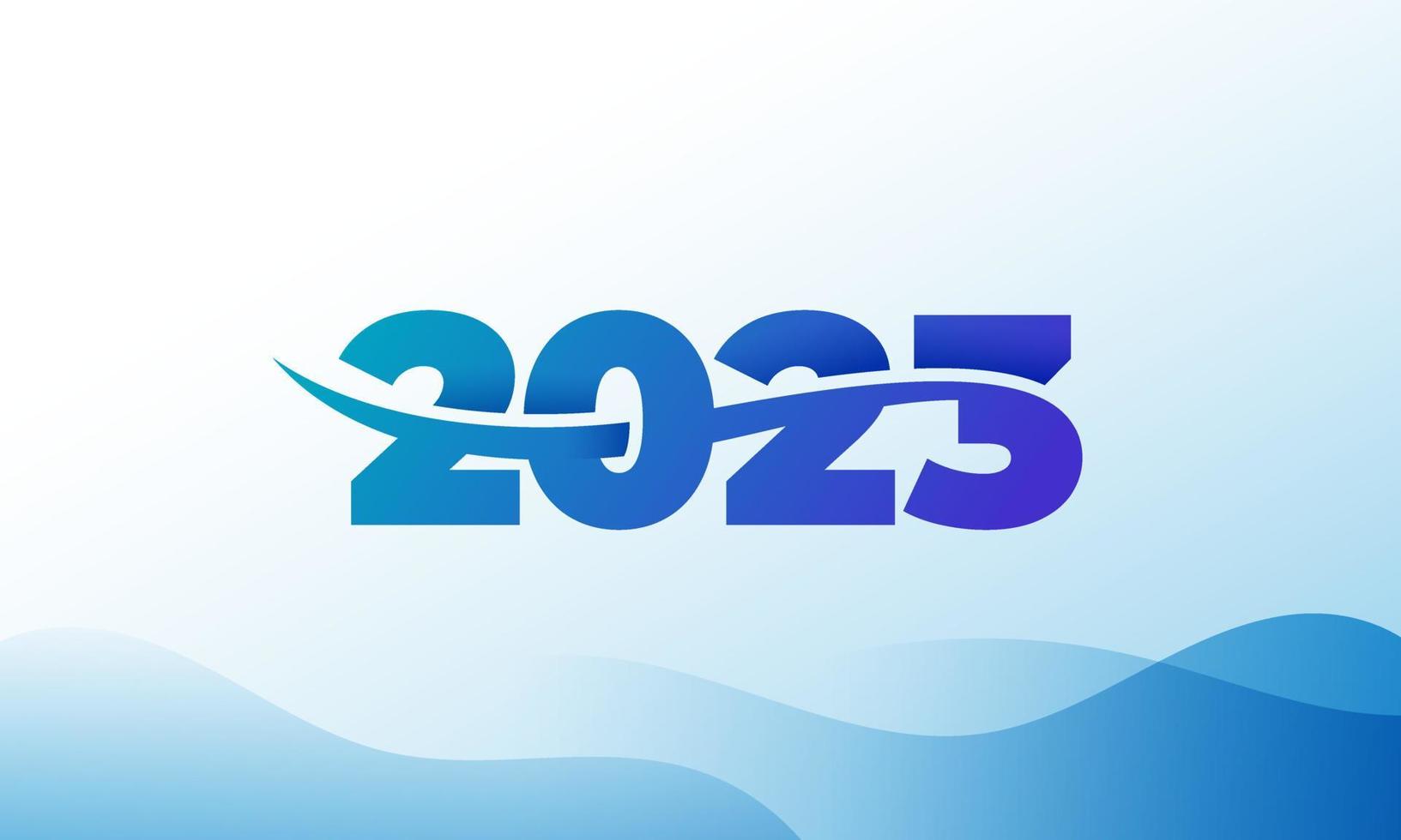 2023 ny år modern färgrik illustration med enkel former för kalender eller hälsning kort vektor