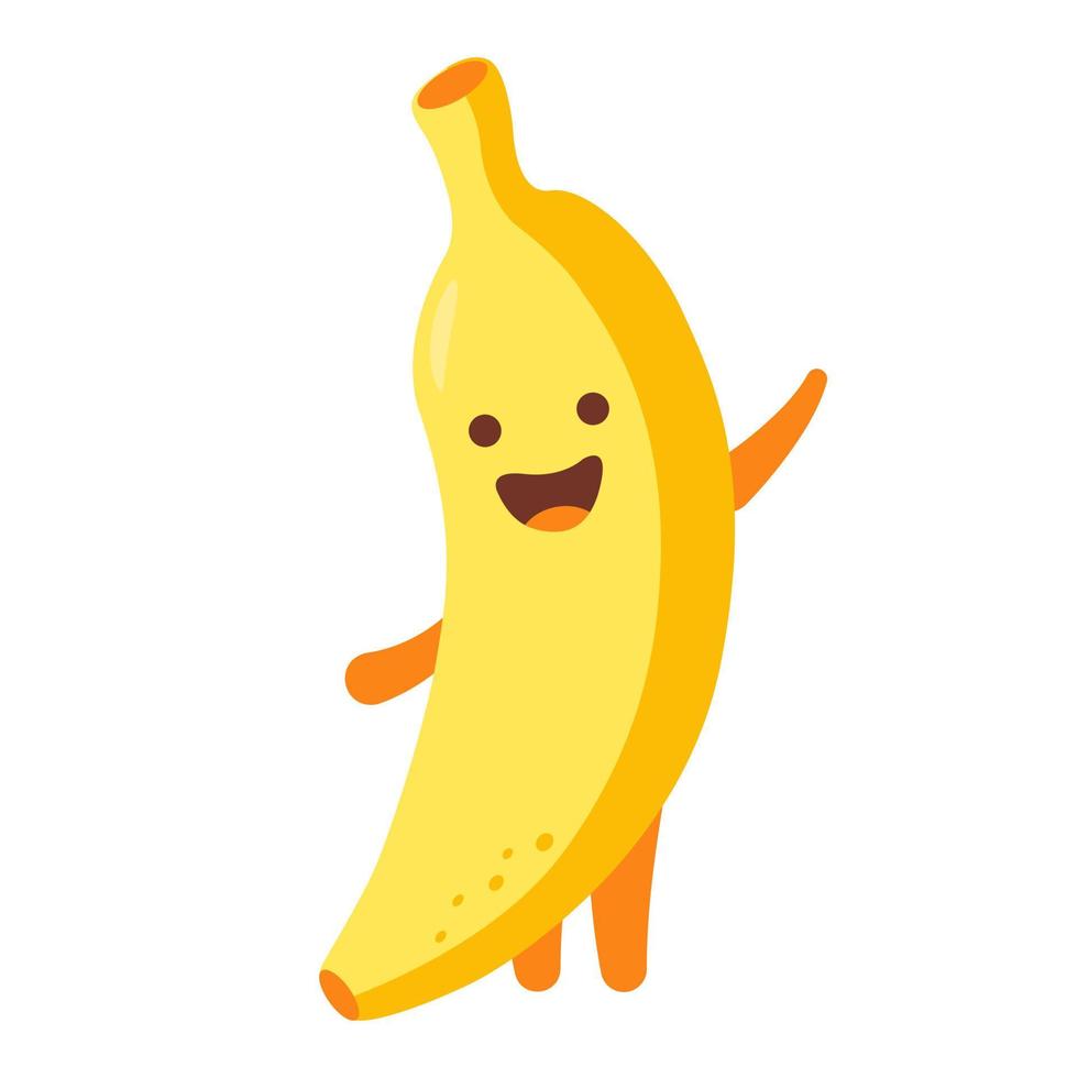 Bananen-Cartoon-Figur vektor