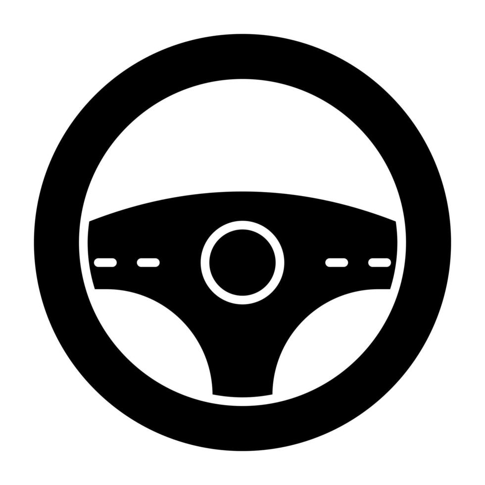 en spel kontrollant hjul, ikon av styrning vektor