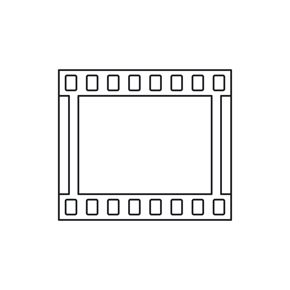 Filmstreifen-Symbol im Umrissstil vektor