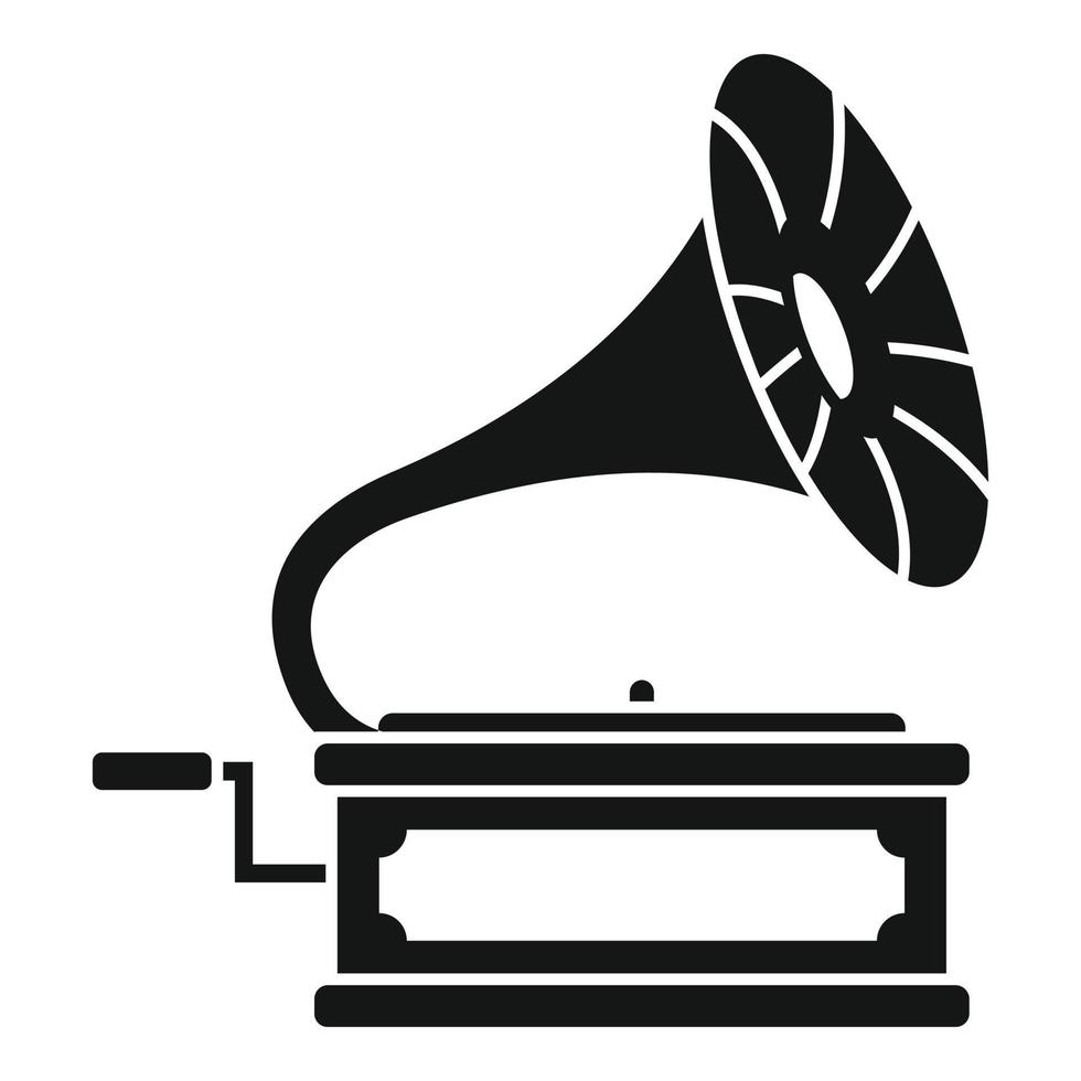 Grammophon-Symbol, einfacher Stil vektor