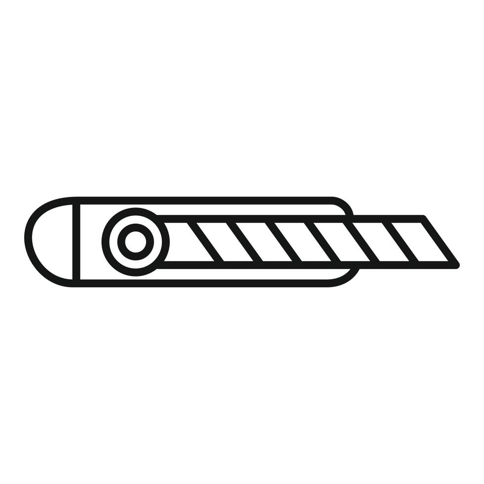 Cutter-Hand-Symbol, Outline-Stil vektor