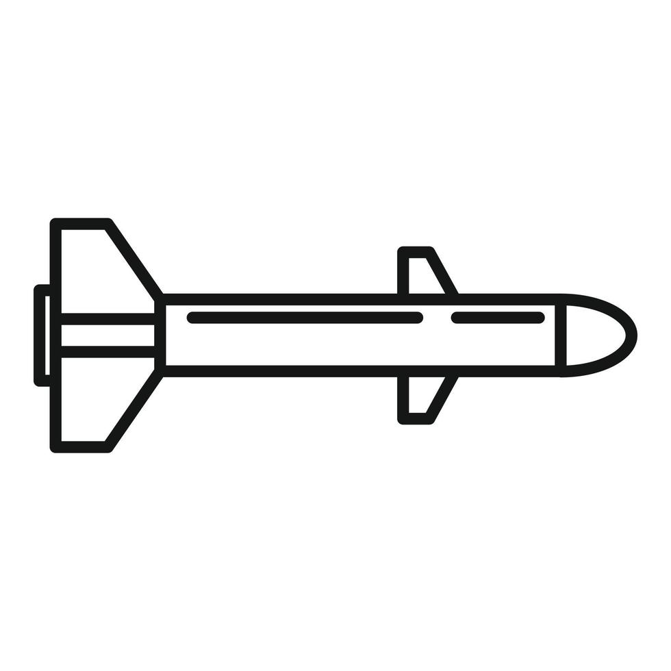 Raketenfeuer-Symbol, Umrissstil vektor