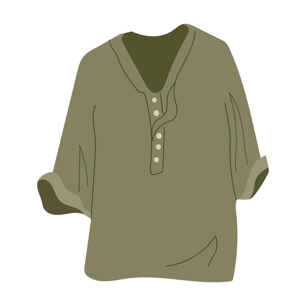 scandinavian boho stil t-shirt. herr- Kläder. vektor illustration