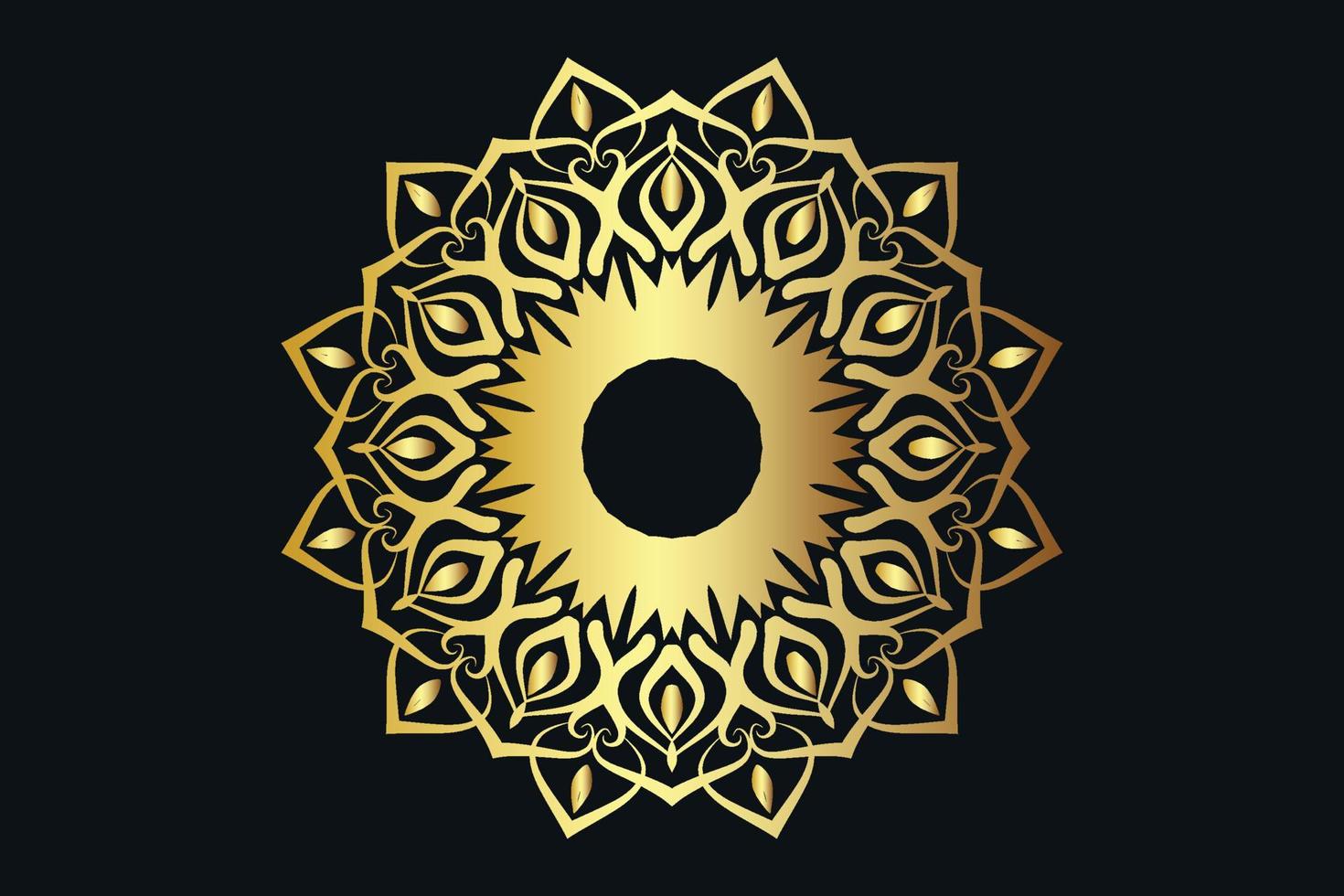 Mandala-Dekorationsmuster-Design kostenlos vektor