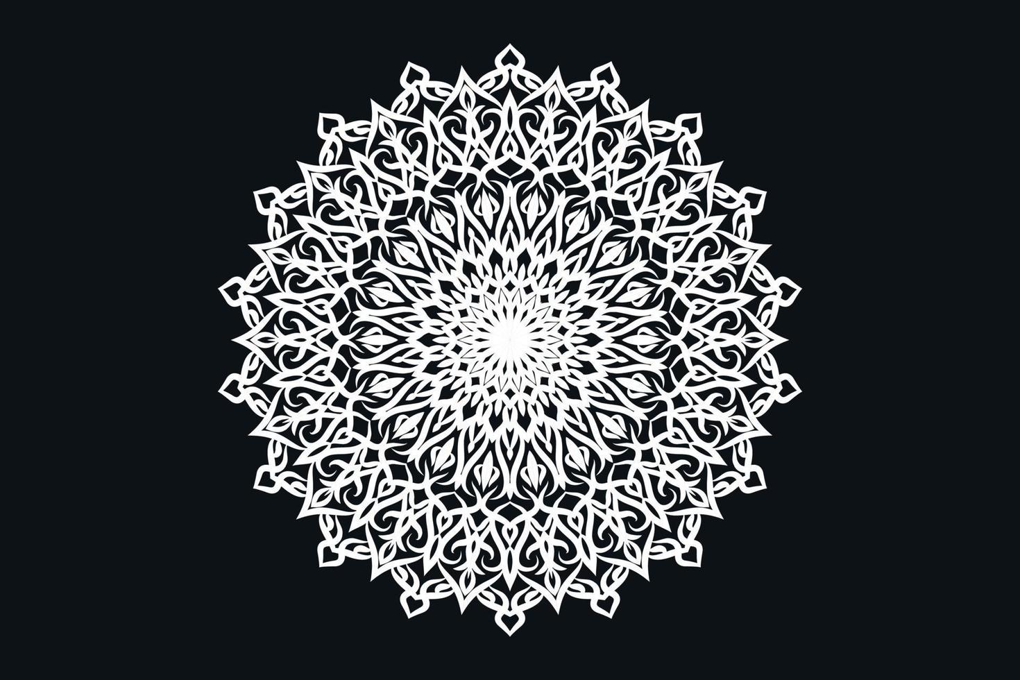 Mandala-Dekorationsmuster-Design kostenlos vektor