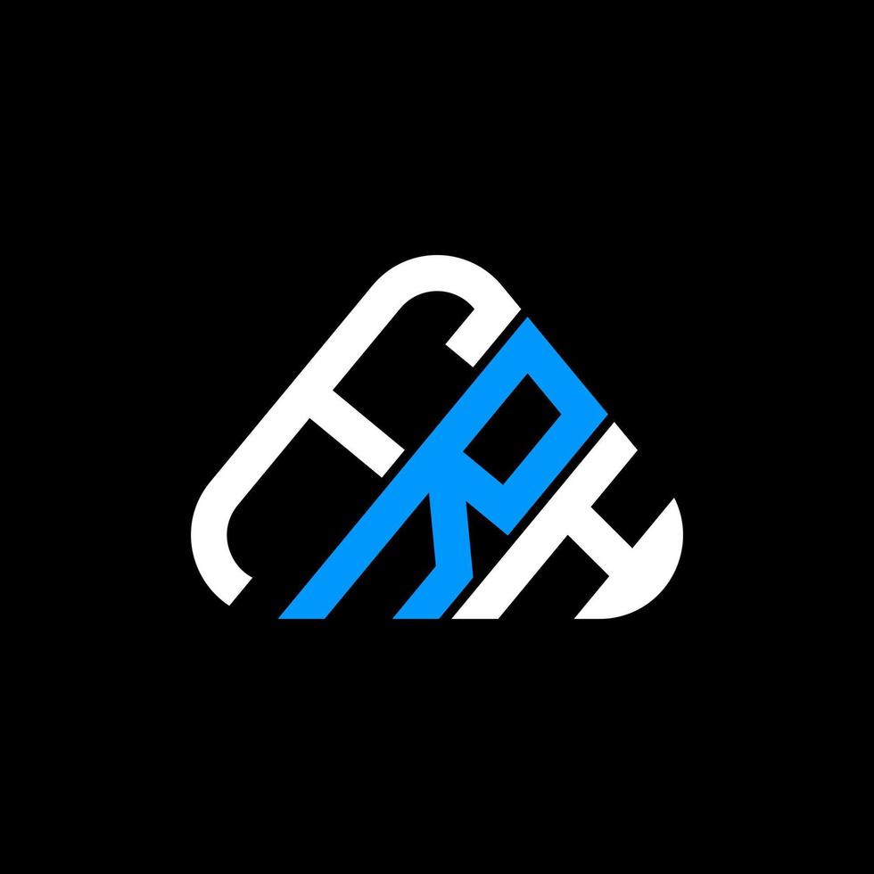 frh Brief Logo kreatives Design mit Vektorgrafik, frh einfaches und modernes Logo in runder Dreiecksform. vektor