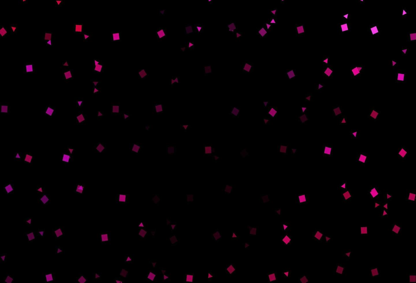 dunkelrosa Vektorhintergrund mit Linien, Kreisen, Rauten. vektor