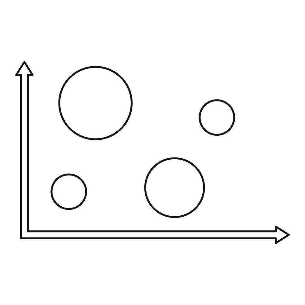 finansiera diagram ikon vektor tunn linje