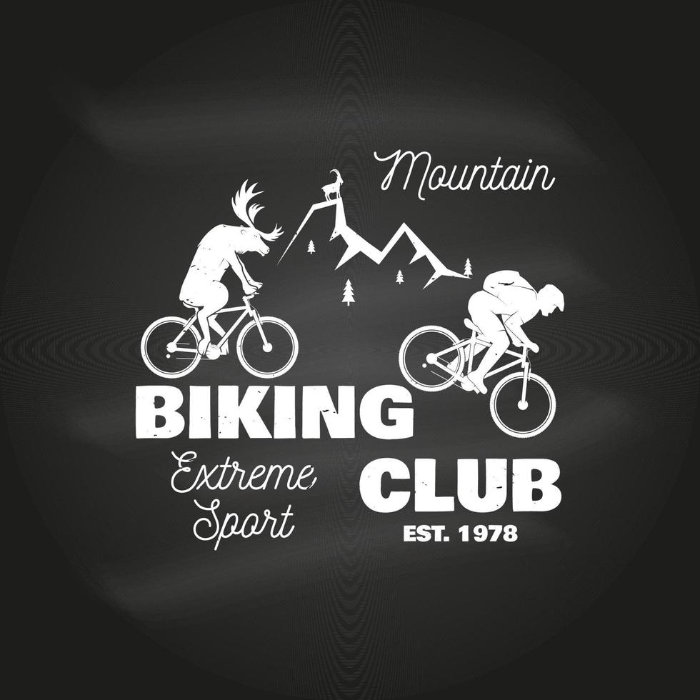 Mountainbike-Club. Vektor-Illustration. vektor