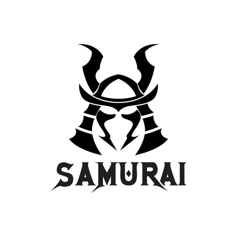 Schwarzer Ronin-Ninja-Samurai-Logo-Vektor vektor