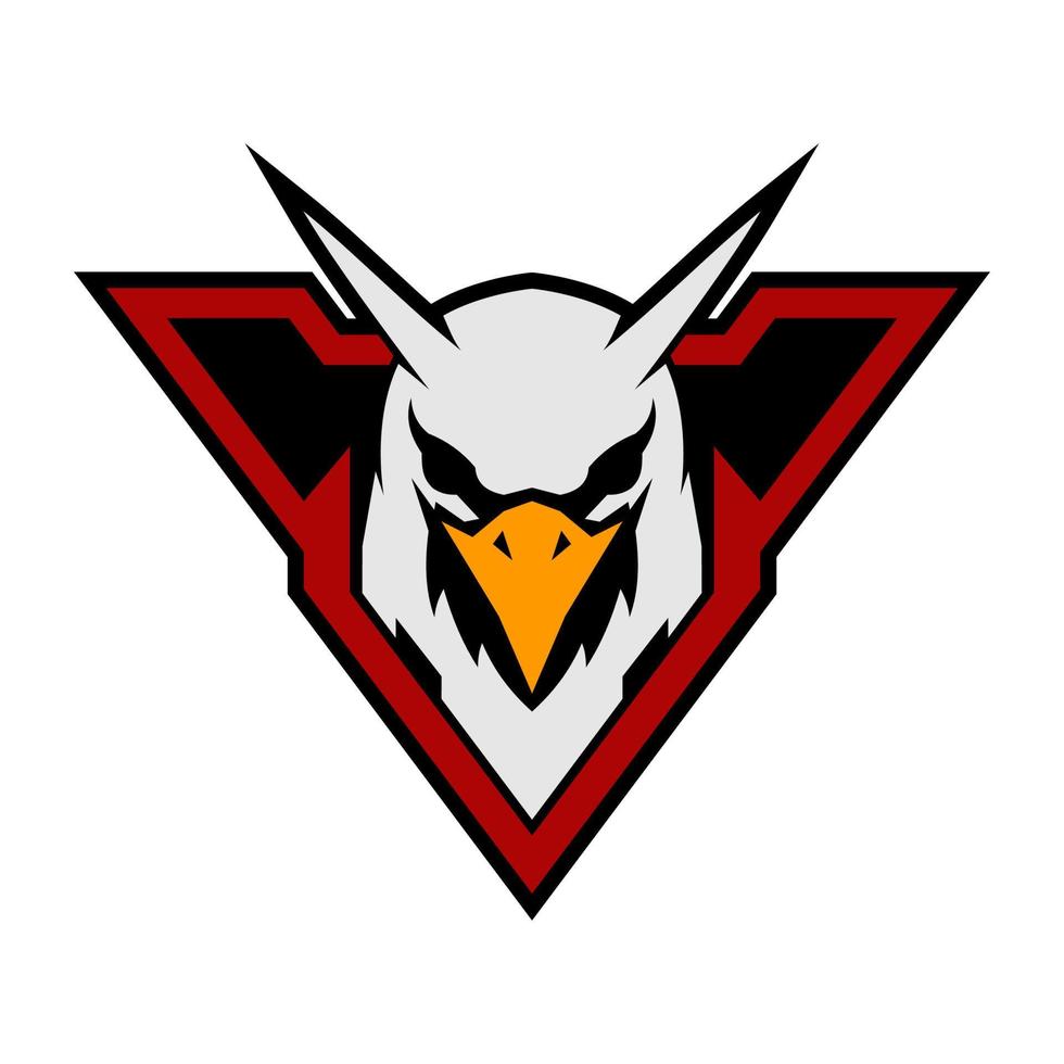 taktischer militärischer Phönix-Logo-Designvektor vektor