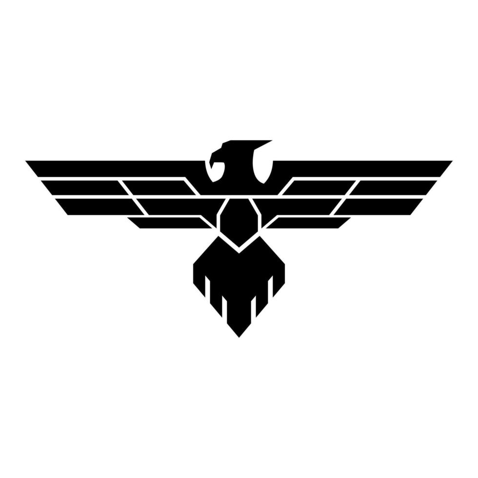 Militäradler-Logo-Design vektor