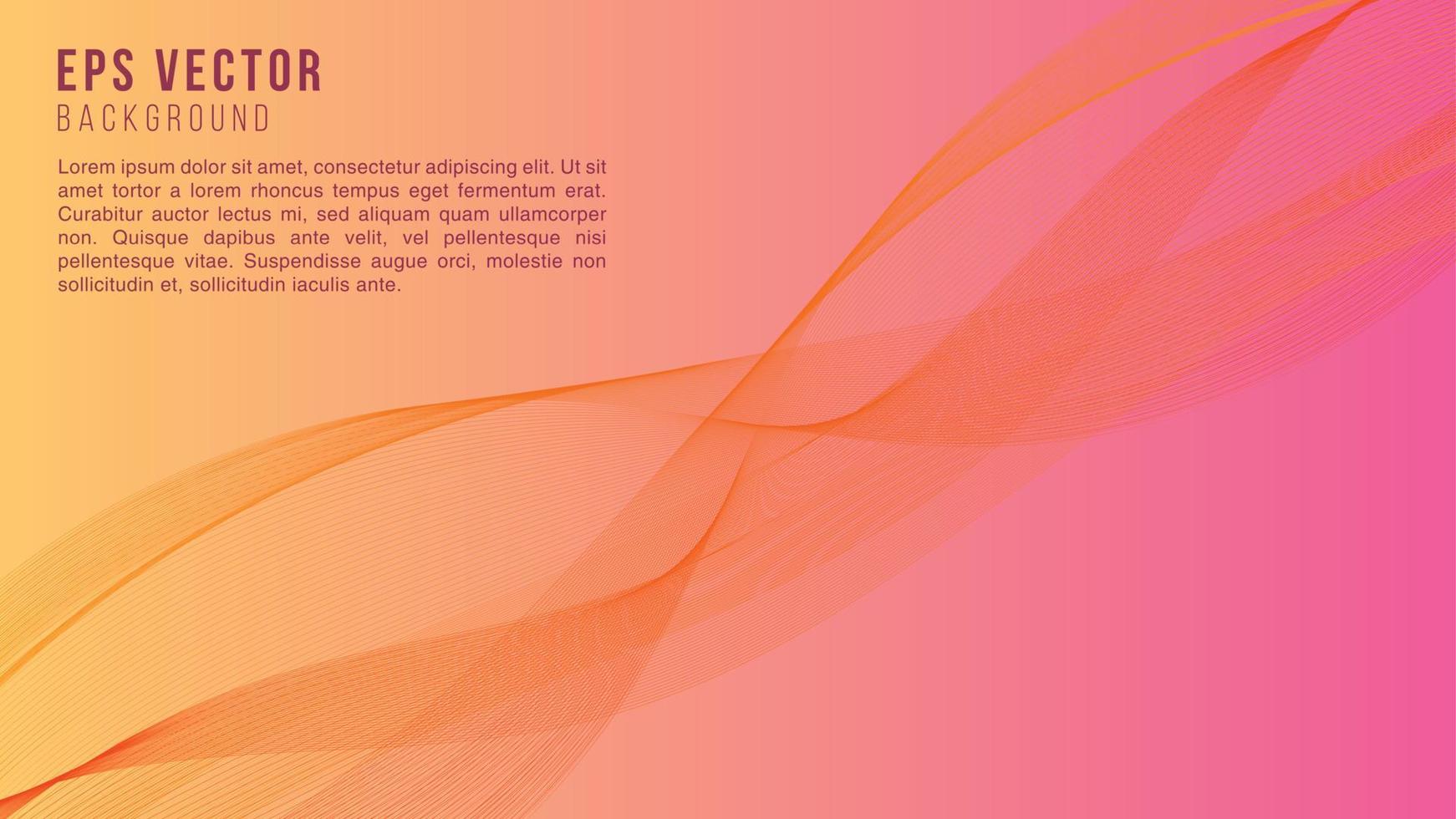 orange rosa lutning linje form bakgrund abstrakt eps vektor