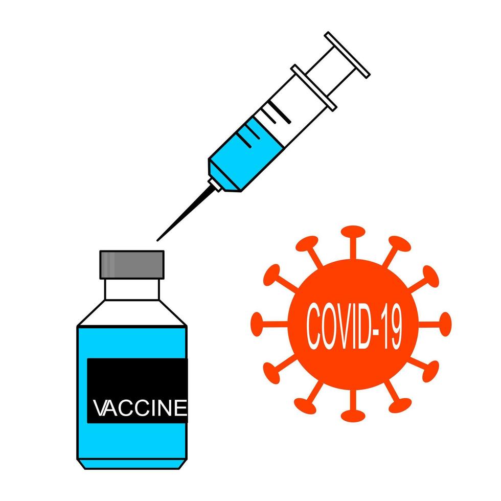 Medikament Covid19-Impfstoff vektor