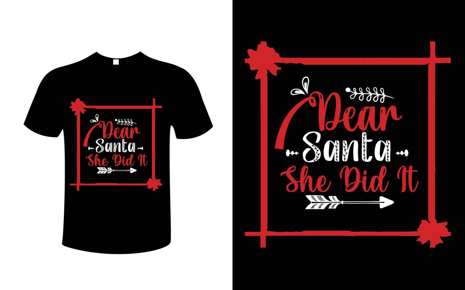 jul t-shirt design gratis vektor