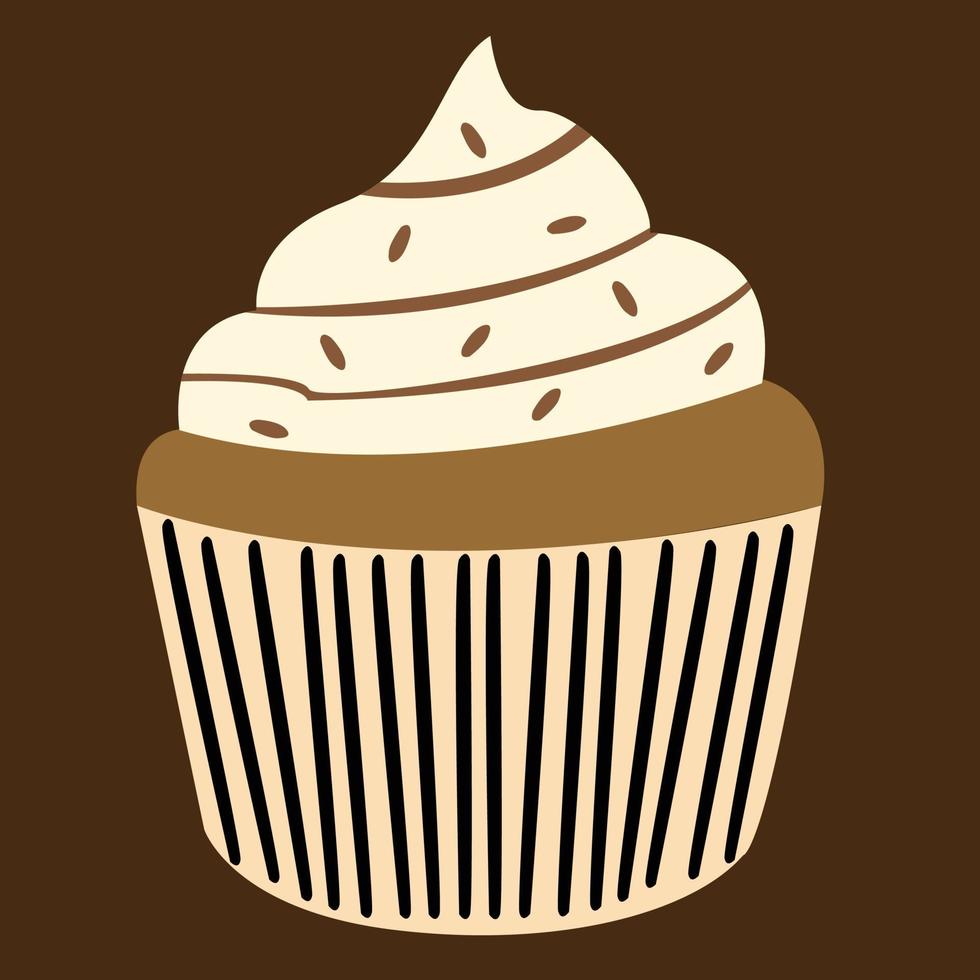 Kaffee-Cupcake-Vektor vektor
