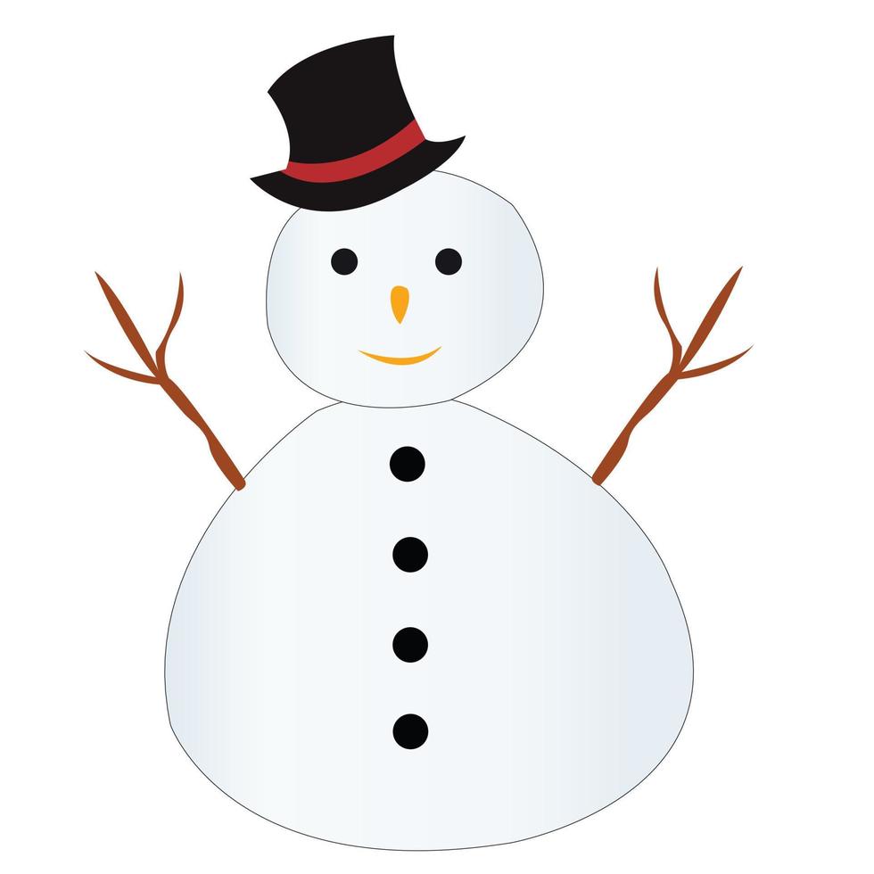 snögubbe ClipArt vektor