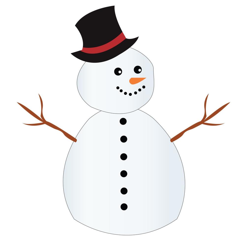 Schneemann-Clipart-Vektor vektor