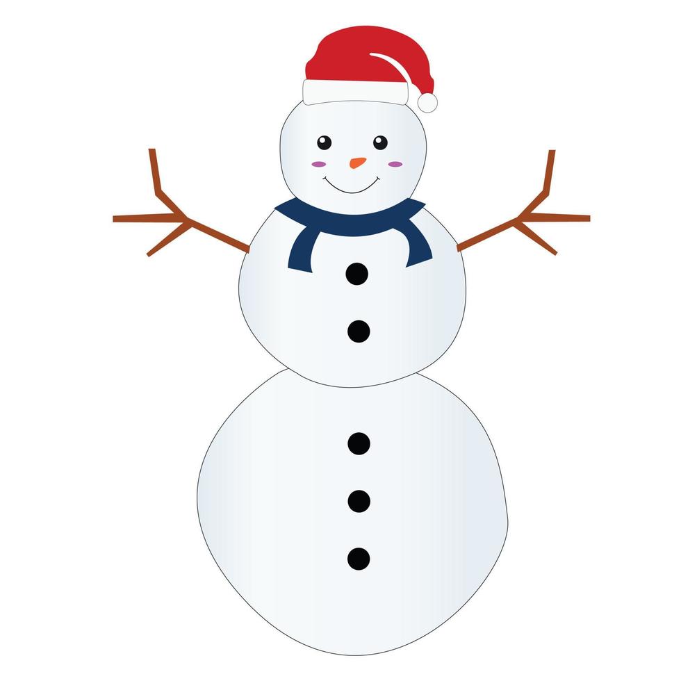 snögubbe ClipArt vektor