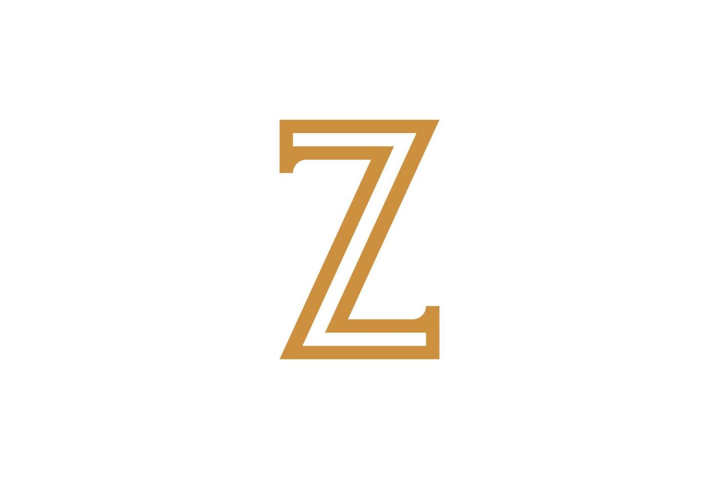 kreatives initiales z-monogramm-logo vektor