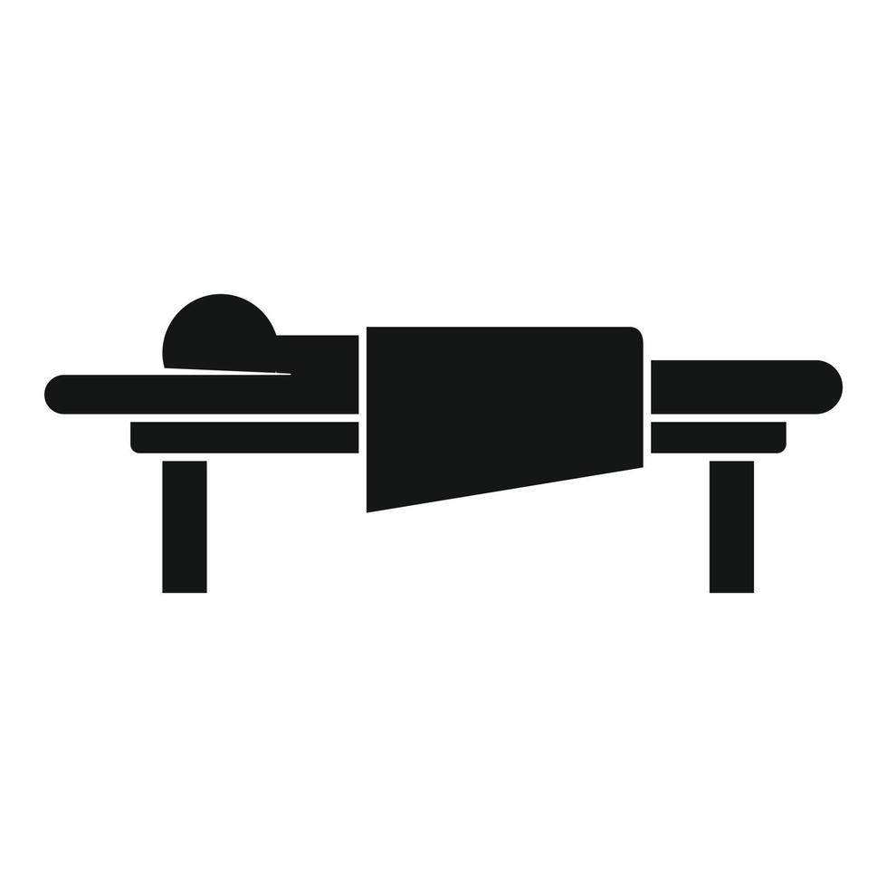 kiropraktor patient ikon, enkel stil vektor