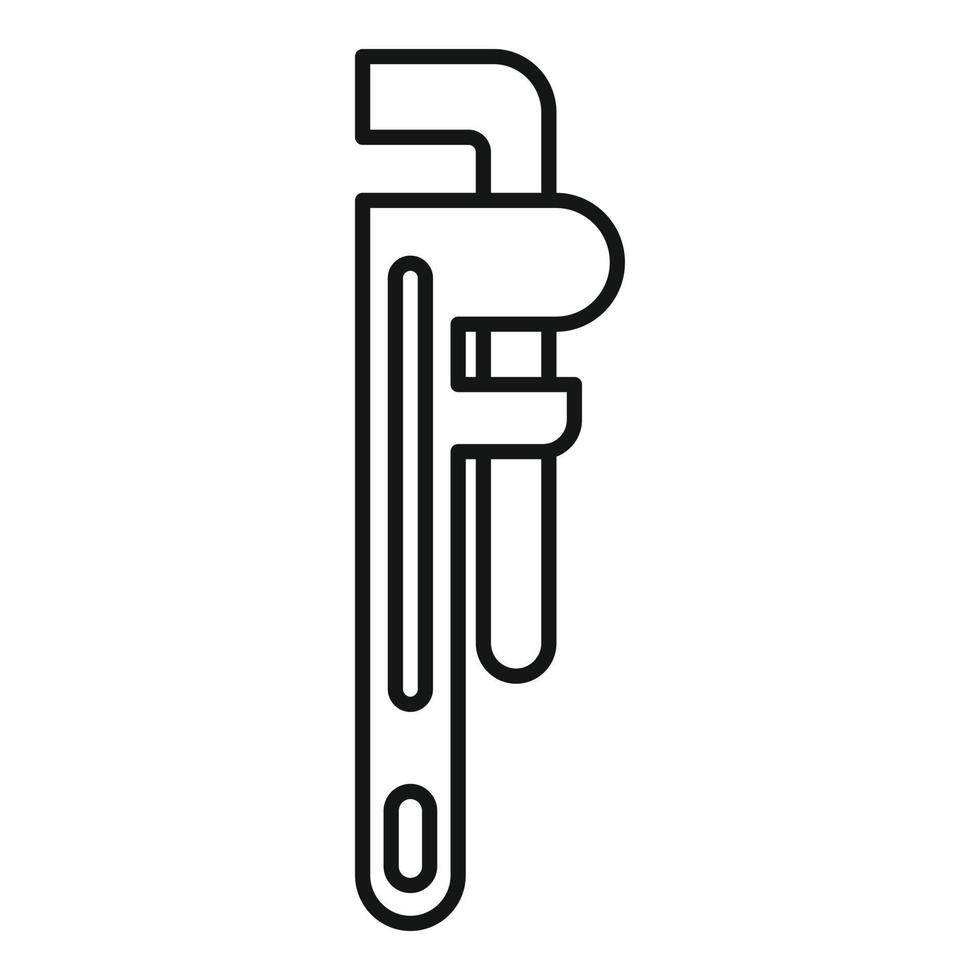 Service-Schraubenschlüssel-Symbol, Umrissstil vektor