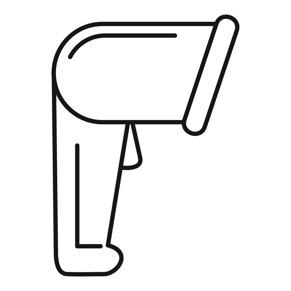 Markt-Barcode-Scanner-Symbol, Umrissstil vektor