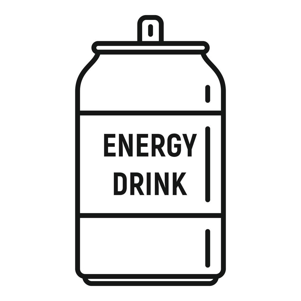 Boost-Energy-Drink-Symbol, Umrissstil vektor