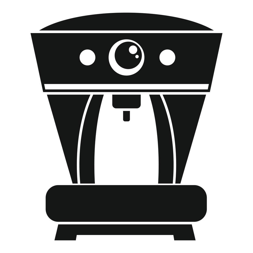 Ikone der französischen Kaffeemaschine, einfacher Stil vektor
