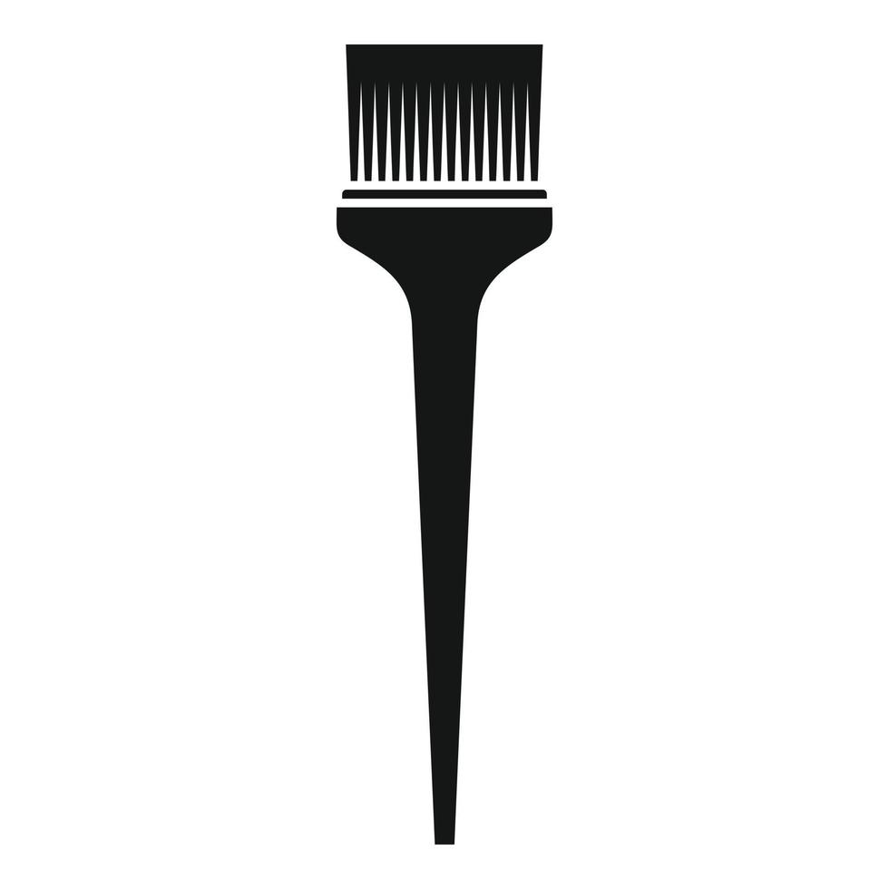 Salonpinsel-Haarfärbemittel-Symbol, einfacher Stil vektor