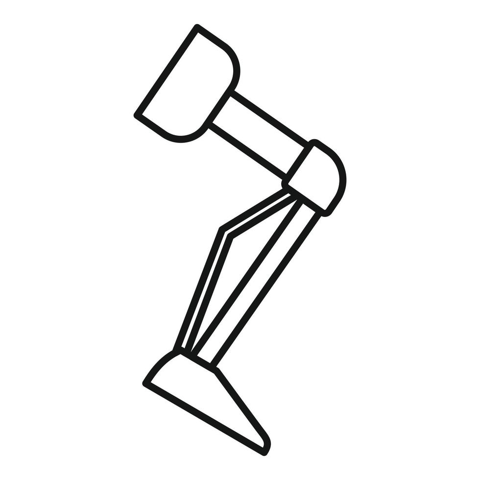 Beinprothesensymbol, Umrissstil vektor