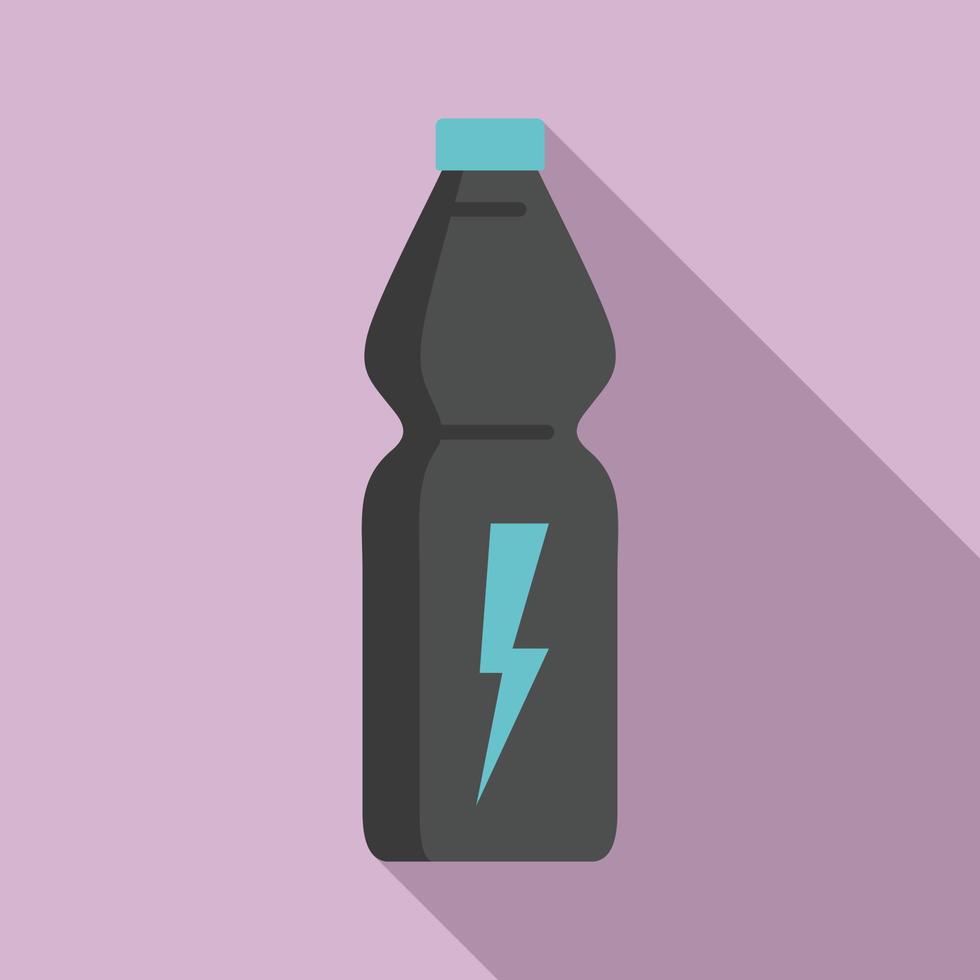 energi dryck flaska ikon, platt stil vektor