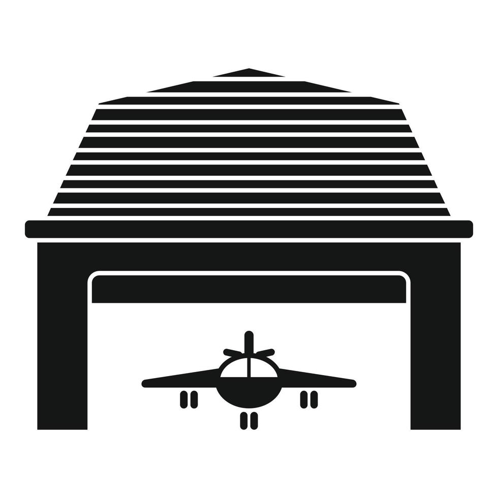 Hangar-Symbol, einfacher Stil vektor