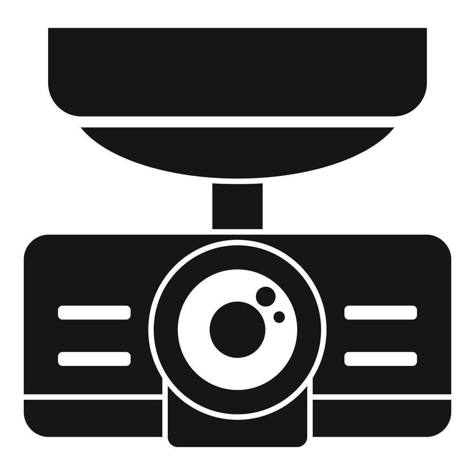 Dash-Cam-Recorder-Symbol, einfacher Stil vektor