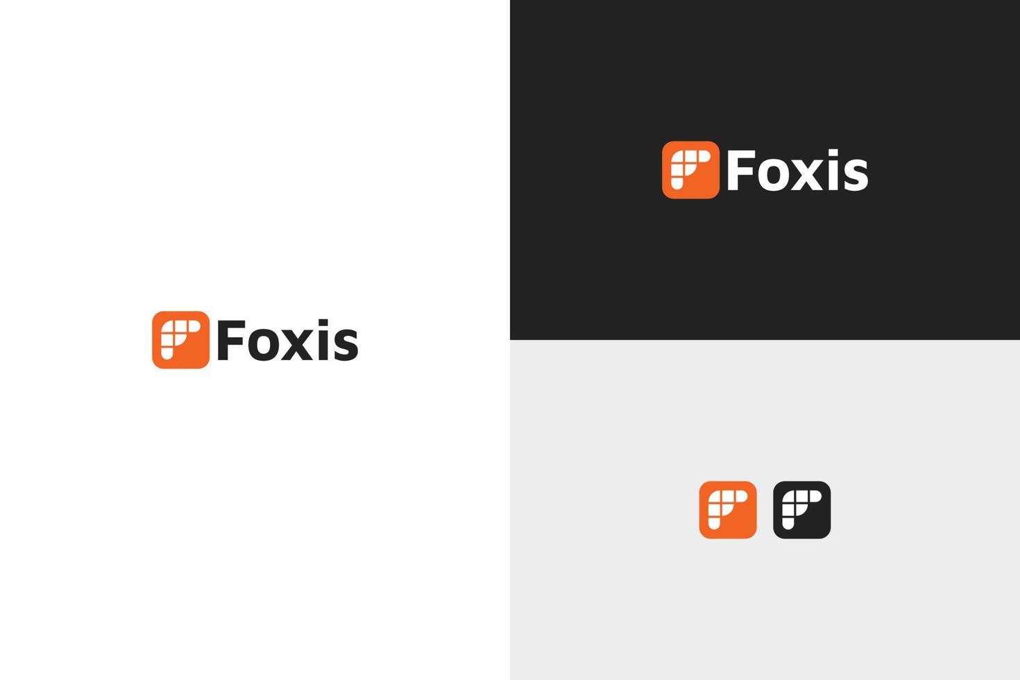 Foxis f-Brief-Logo vektor