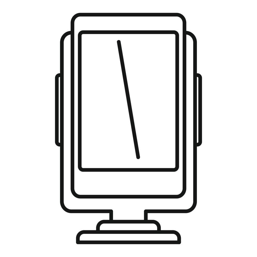 telefon hållare Tillbehör ikon, översikt stil vektor