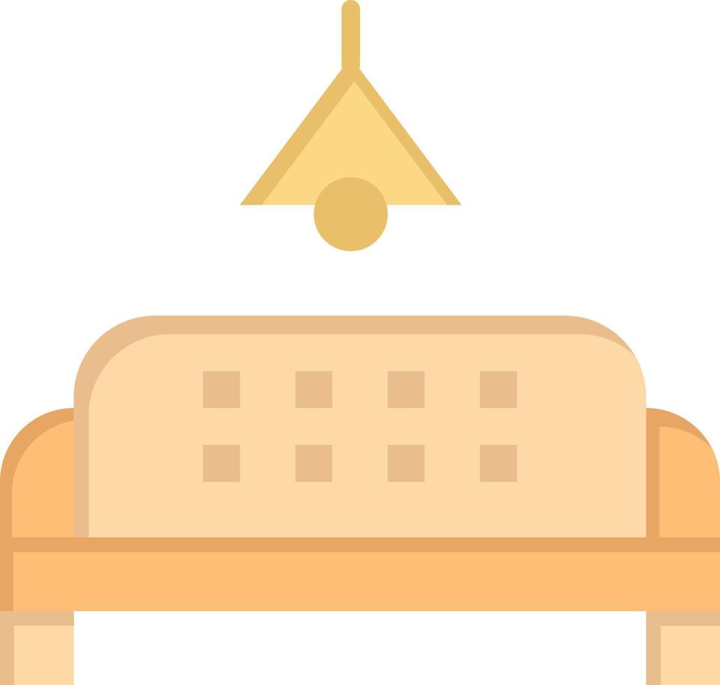 soffa möbel klump Hem platt Färg ikon vektor ikon baner mall