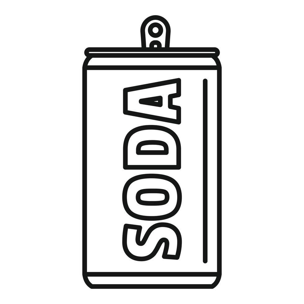 Soda Dose Symbol, Umrissstil vektor