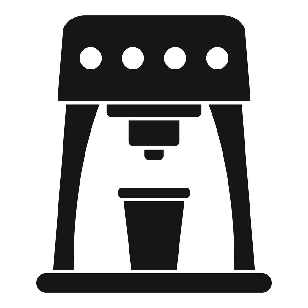 Hitze Kaffeemaschine Symbol, einfachen Stil vektor