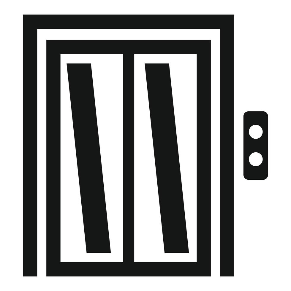 knapp hiss ikon, enkel stil vektor