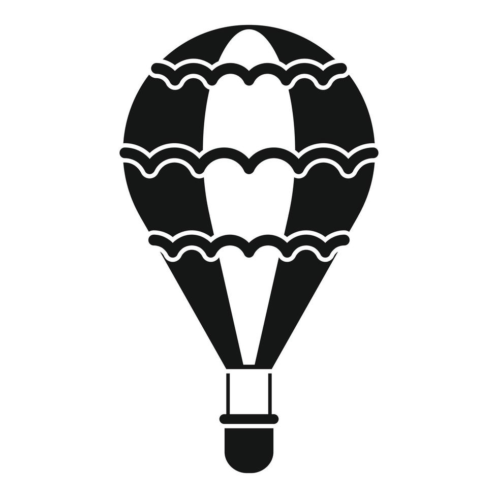 luft ballong ikon, enkel stil vektor