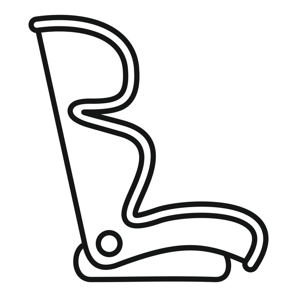 Reise-Kindersitz-Symbol, Umrissstil vektor