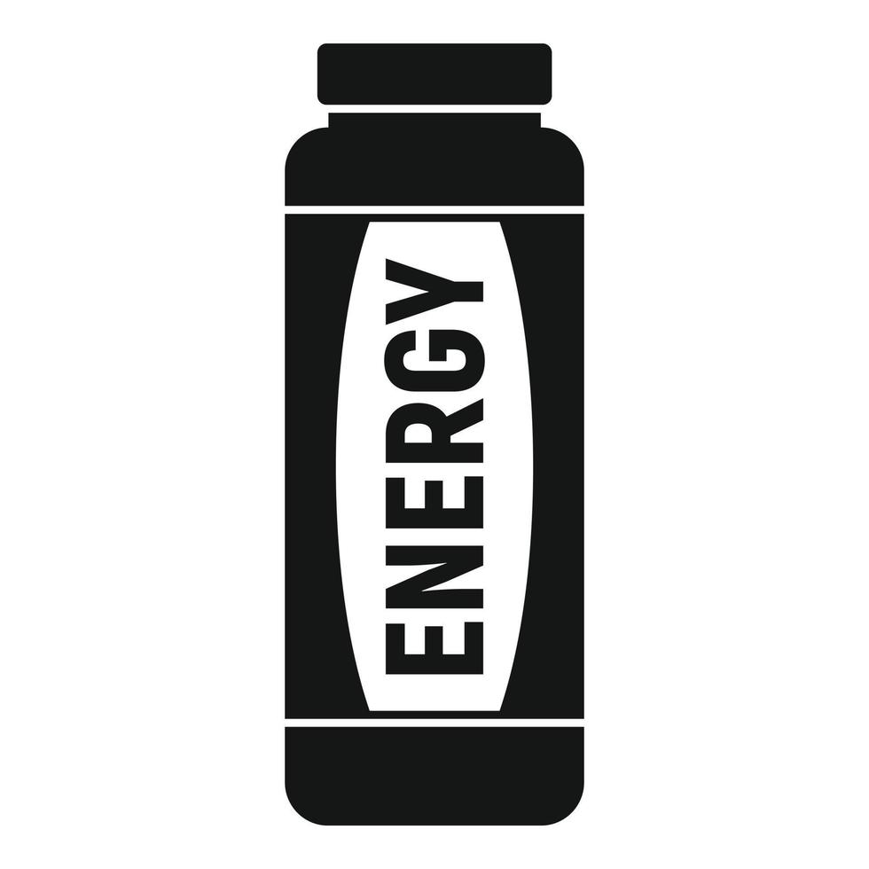 Koffein-Energy-Drink-Symbol, einfacher Stil vektor