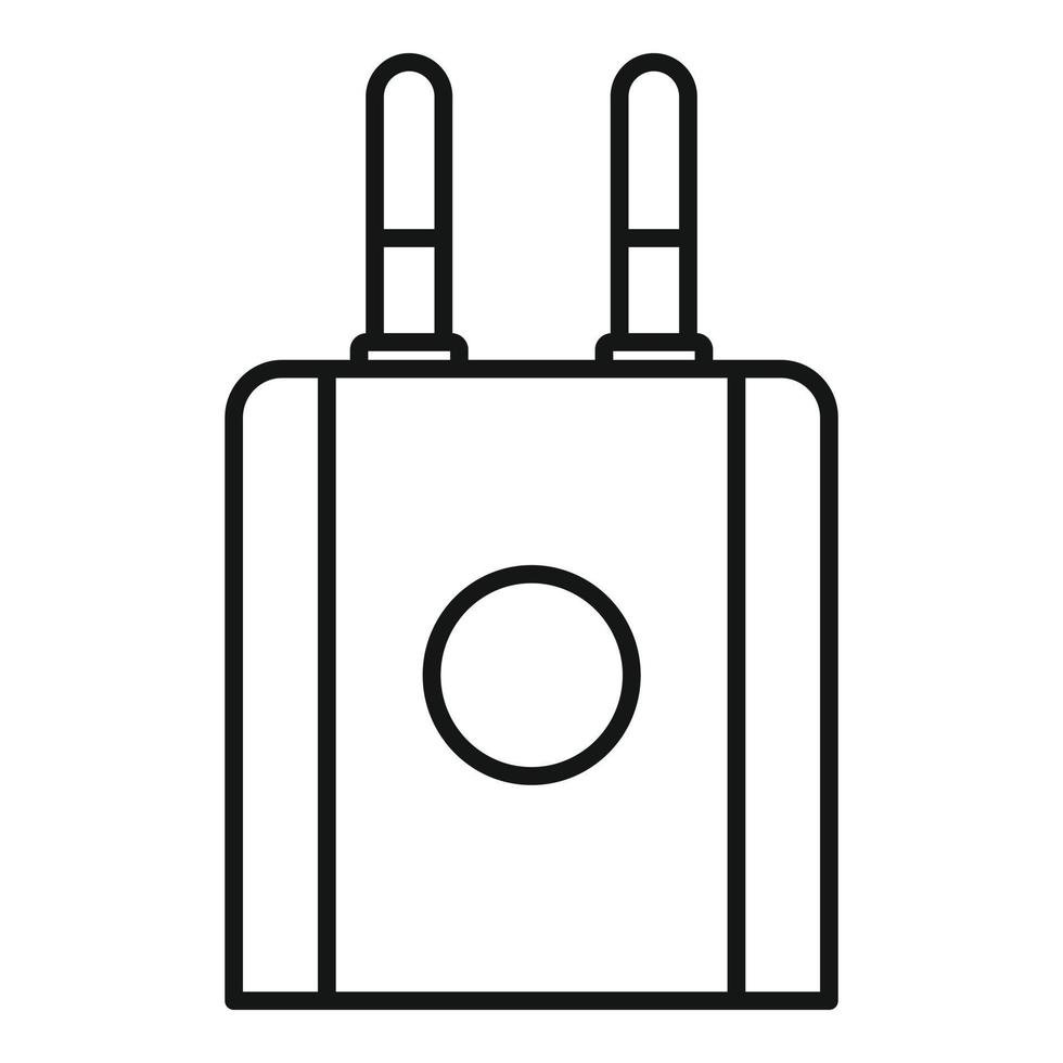 Smartphone-Plug-Symbol, Umrissstil vektor