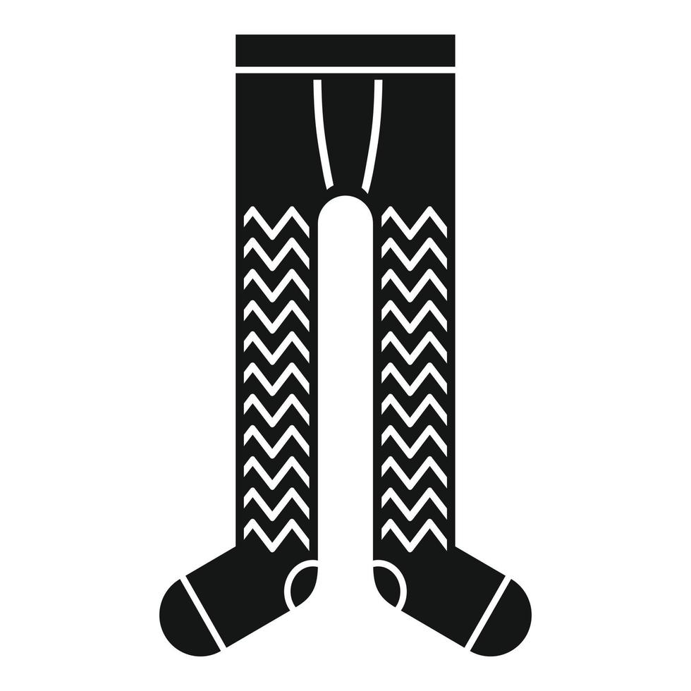 Körperstrumpfhosen-Symbol, einfacher Stil vektor