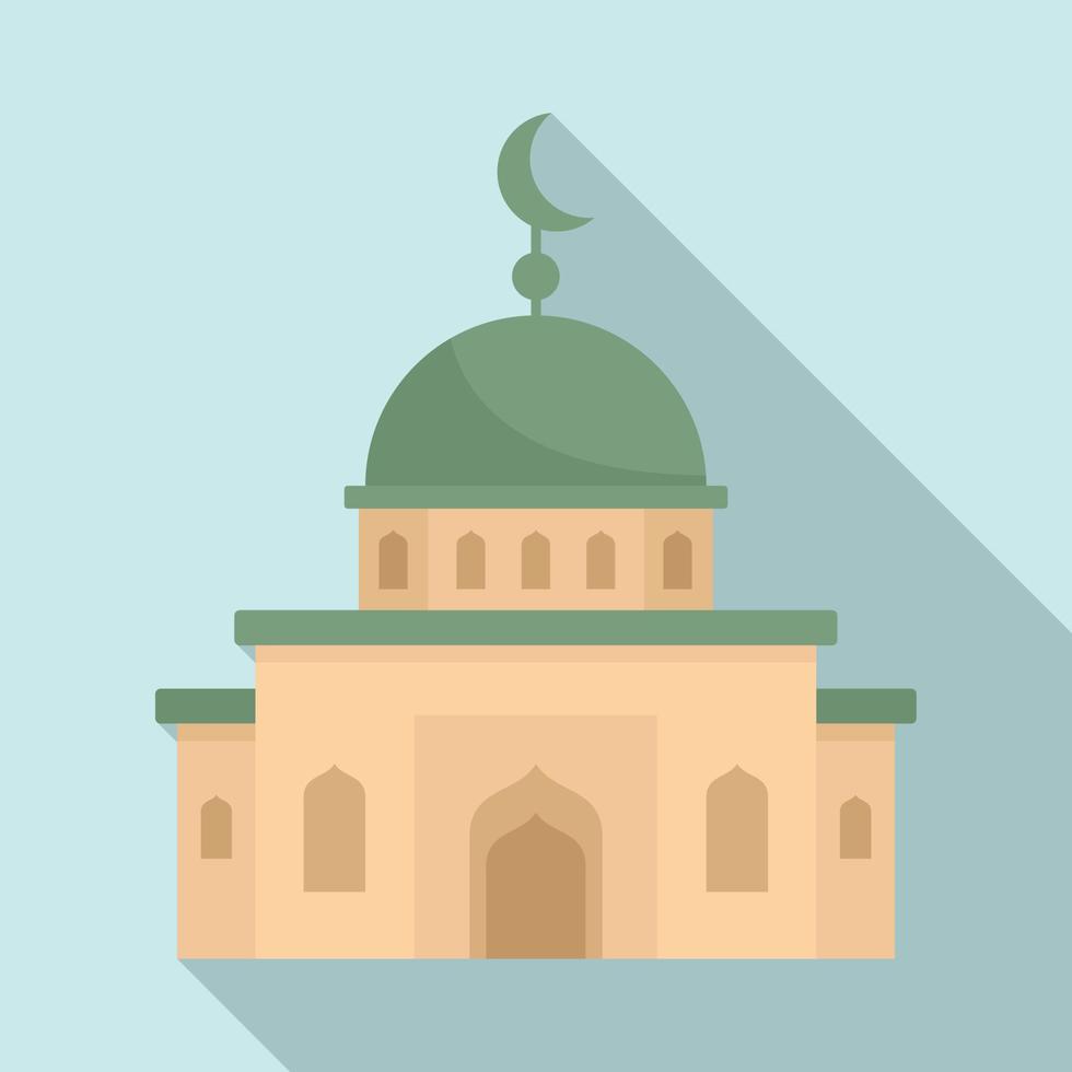 Moschee-Symbol, flacher Stil vektor